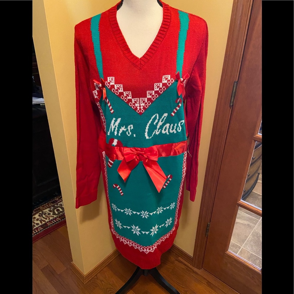 Christmas sweater dress new never worn